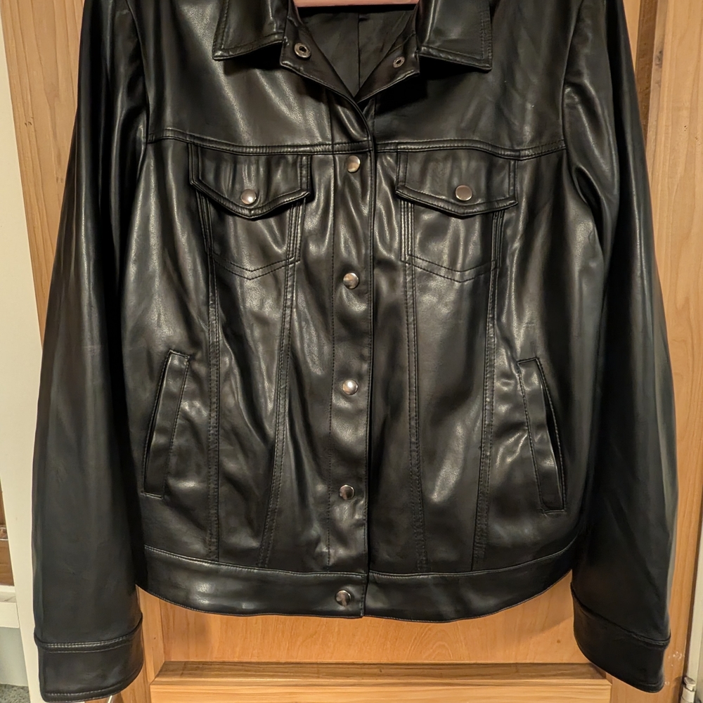 Torrid Black Faux Leather Jacket